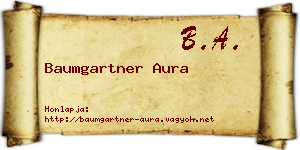Baumgartner Aura névjegykártya